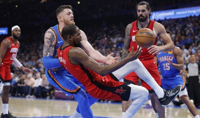 杜兰特23分六犯申京39+11+7 雷霆双加时逆转火箭