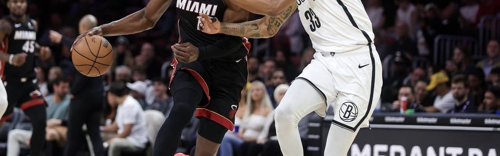 阿德巴约23+9+4希罗22分哈克斯20分 热火送篮网9连败