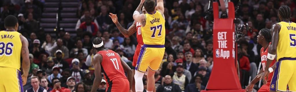 东契奇36分杜兰特18分 湖人击败火箭6连胜