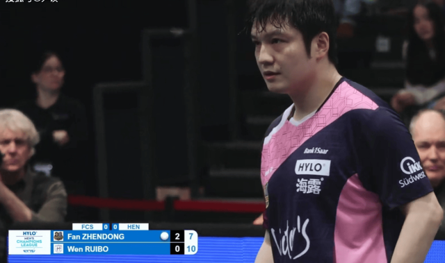 欧冠乒乓：樊振东罕见丢2盘，莫雷加德兜底力挽狂澜，萨尔布吕肯3-2险胜